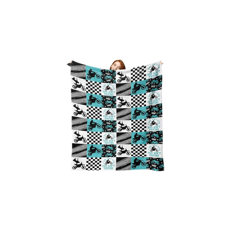 Grim Reaper Pink Horror Flannel Throw Blanket, No You Hang up First